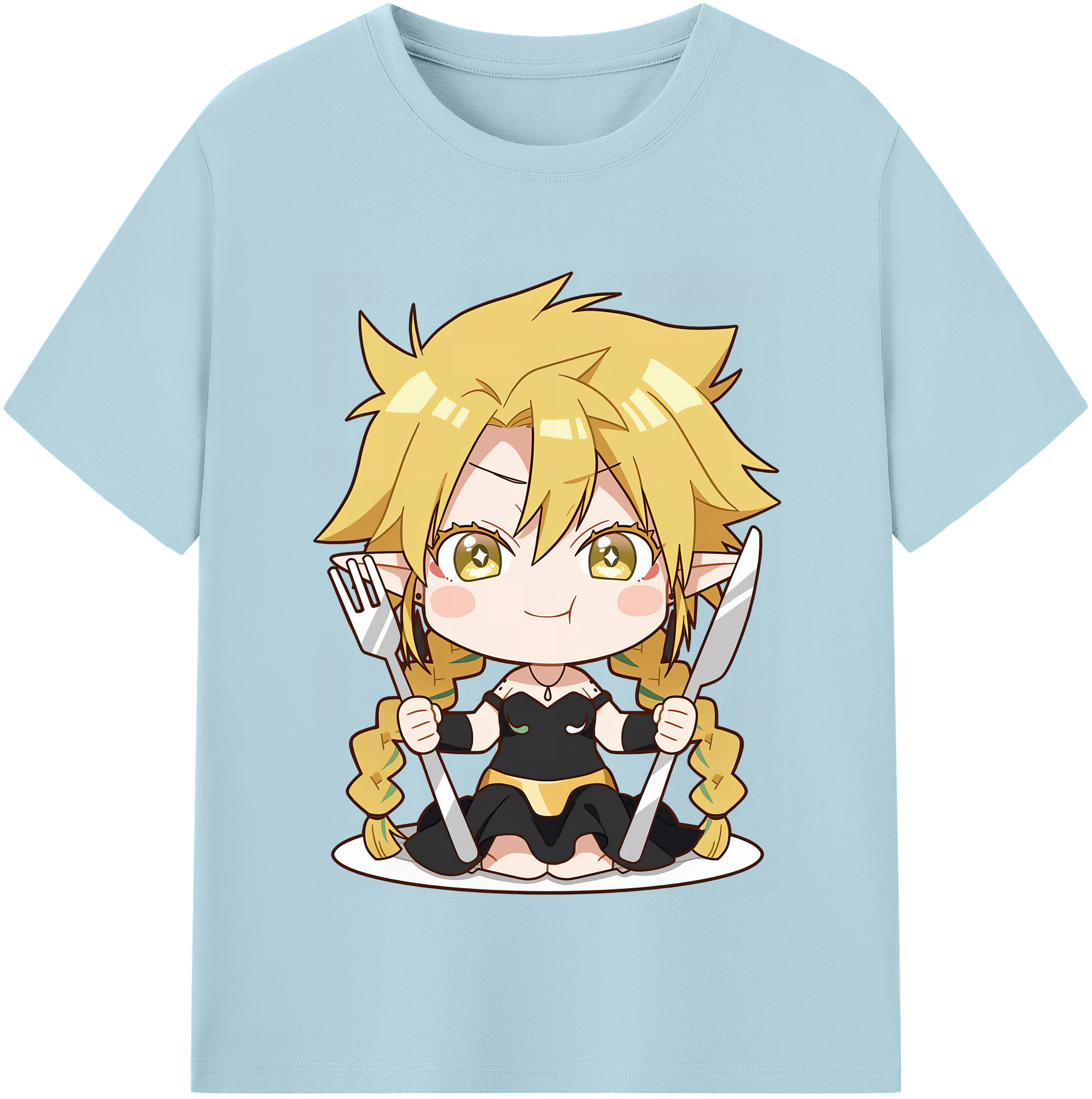 （画像用） 転スラ Regarding Reincarnated to Slime 綿100％半袖Tシャツ（フロントプリント）
